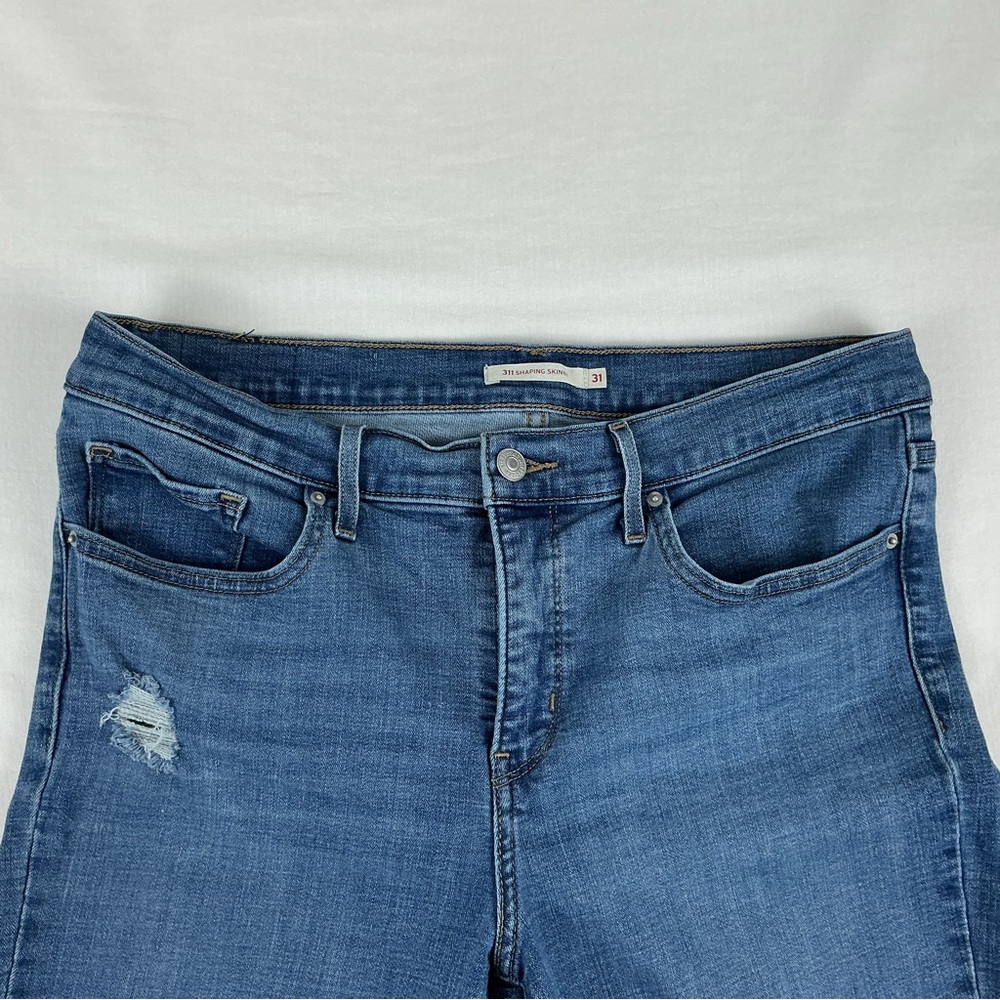 Levi's‎ 311 Women's Shaping Skinny Jeans, Size 31, Blue Stretch Denim - Picture 5 of 13